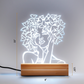 Purple Shamrock Night Light